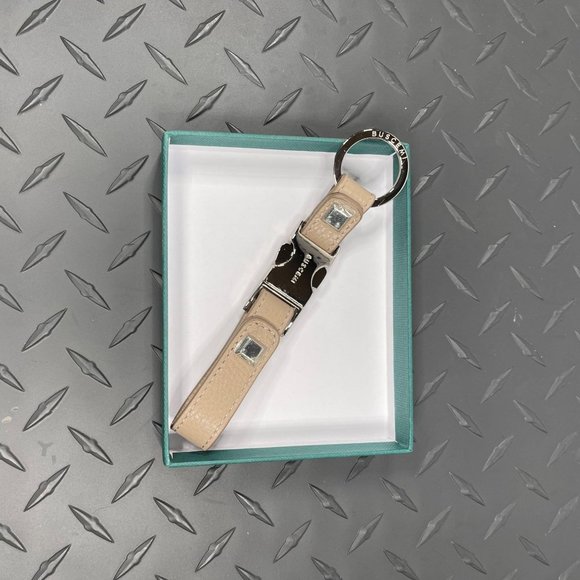 Buscemi Unisex Keyholder Clip Alce Porcini Leather - Picture 2 of 2